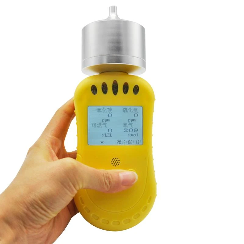 Industri Säkerhet Säker Portabel O2, H2S, EX, CO Pump Suggas Varning Detectio...
